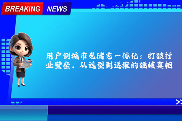 用户侧城市光储充一体化：打破行业壁垒，从选型到运维的硬核真相
