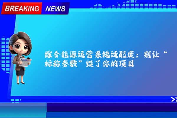 综合能源运营系统适配度：别让“标称参数”毁了你的项目